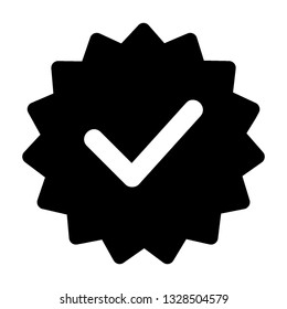 Guarantee approval certificate , vector illustration isolated on white background and icon black color- Vector