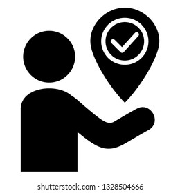 Guarantee approval certificate , vector illustration isolated on white background and icon black color- Vector