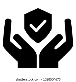 Guarantee approval certificate , vector illustration isolated on white background and icon black color- Vector