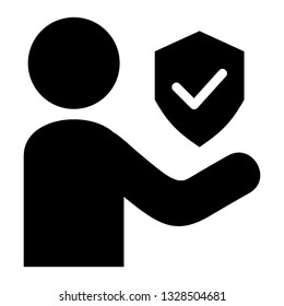 Guarantee approval certificate , vector illustration isolated on white background and icon black color- Vector