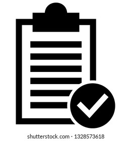 Guarantee approval certificate , vector illustration isolated on white background and icon black color- Vector