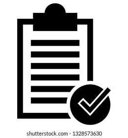 Guarantee approval certificate , vector illustration isolated on white background and icon black color- Vector