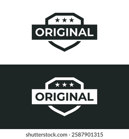 Guarantee of Authenticity icon isolated on white background. Vector illustrations are made with vector-based software, not AI generated results.