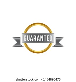 guarantee badge brand vector design