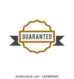 guarantee badge brand vector design