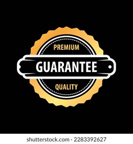 Guarantee Badge Logo Vector Template Design Illustration