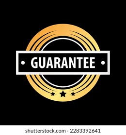 Guarantee Badge Logo Vector Template Design Illustration