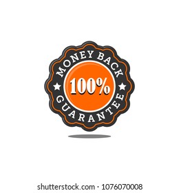 guarantee badge seal stamp vector template