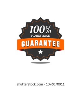 guarantee badge seal stamp vector template