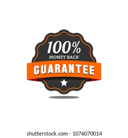 guarantee badge seal stamp vector template