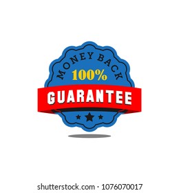 guarantee badge seal stamp vector template
