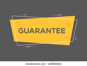 GUARANTEE AND BANNER CONCEPT