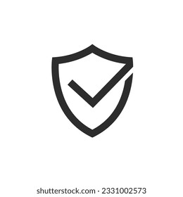 guarantee check mark icon vector concept design template web