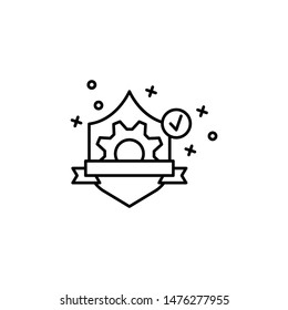 Guarantee, defense, shield icon. Element of customer services icon