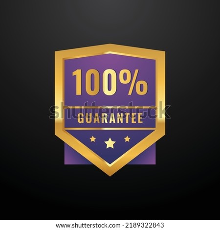 Guarantee Design Background For Industrial. Guarantee Badge