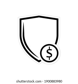 Guarantee Financial Icon - Vector, Sign for Design, Presentation, Website or Apps Elements.