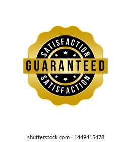 Guarantee Gold Emblem Seal Vector Template