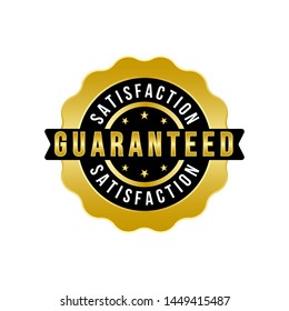 Guarantee Gold Emblem Seal Vector Template