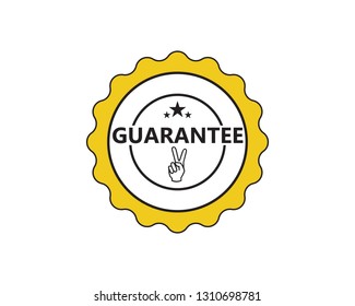Guarantee Gold stamp sign vector illustration