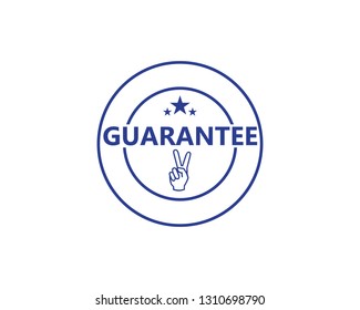 Guarantee Gold stamp sign vector illustration