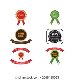 Guarantee Gold stamp sign vector illustration