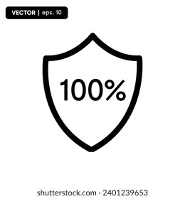 guarantee or guaranteed security icon, icon for customer trust. vector eps 10