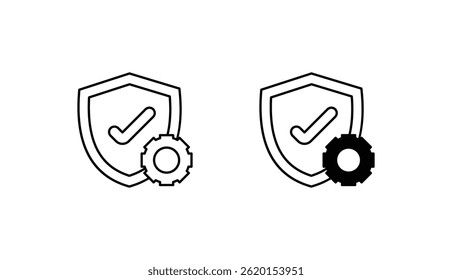 Guarantee icon design with white background stock illustration