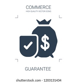 guarantee icon. high quality filled guarantee icon on white background. from commerce collection flat trendy vector guarantee symbol. use for web and mobile