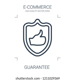 guarantee icon. high quality line guarantee icon on white background. from e commerce collection flat trendy vector guarantee symbol. use for web and mobile