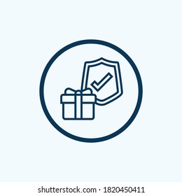 icono de garantía aislado en fondo blanco de la colección de encuestas. símbolo de garantía moderno y de moda para logotipo, web, aplicación