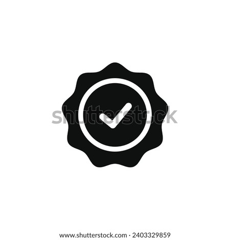Guarantee icon isolated on white background
