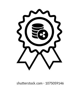 Guarantee Icon and Ripple symbol. Vector illustration