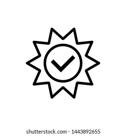 Guarantee icon trendy design template