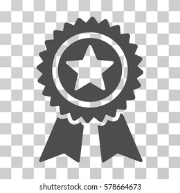 Guarantee icon. Vector illustration style is flat iconic symbol, gray color, transparent background. Designed for web and software interfaces.