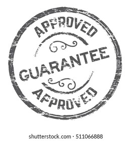 guarantee icon vector stamp