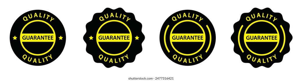 Garantielabel-Symbol, Vektorillustration