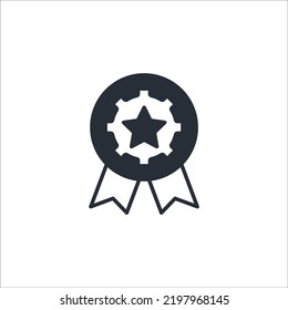 guarantee or medal concept line icon. Simple element illustration. guarantee or medal concept outline symbol design.