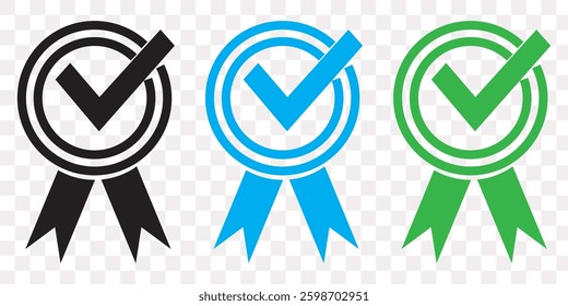 guarantee or medal thin line icon. concept of minimal consumer control emblem or assurance. flat stroke trend modern distinction win logotype graphic lineart design simple element on white background