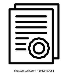 Produktsymbol sichern. Rahmengarantie-Produkt, Vektorsymbol für Webdesign einzeln auf weißem Hintergrund