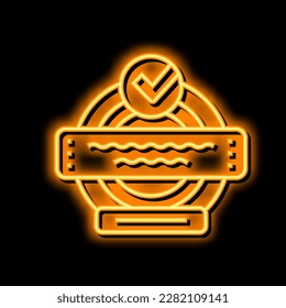 guarantee quality neon light sign vector. guarantee quality illustration