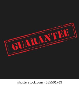 'GUARANTEE' rubber stamp 