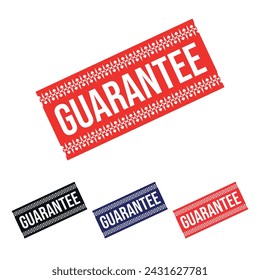 Guarantee Rubber stamp Design vector, illustration