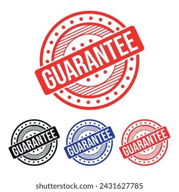 Guarantee Rubber stamp Design vector, illustration
