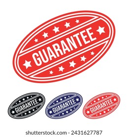 Guarantee Rubber stamp Design vector, illustration