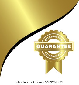Guarantee rubber stamp icon vector