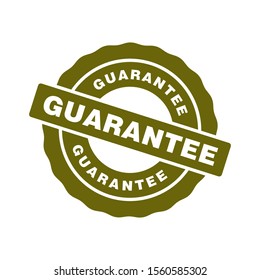 Guarantee rubber stamp icon vector