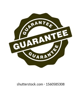 Guarantee rubber stamp icon vector