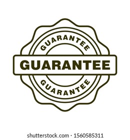 Guarantee rubber stamp icon vector