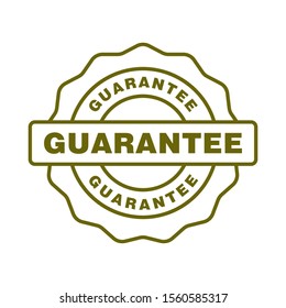 Guarantee rubber stamp icon vector