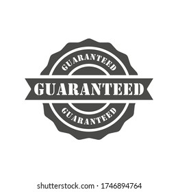 Guarantee rubber stamp icon vector design templated isolated on white background